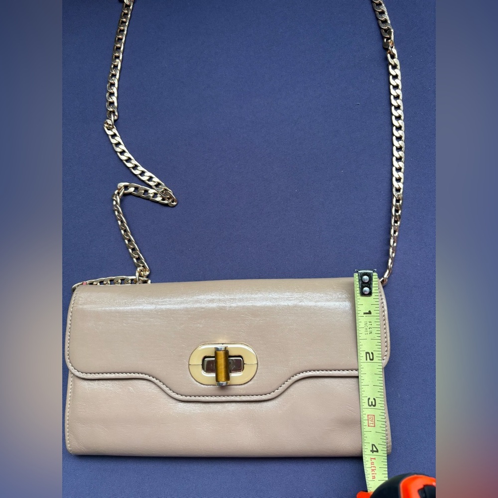 Low start Vintage BVLGARI Isabella Rossellini Beige Leather ZipAround LongWallet - Picture 10 of 15